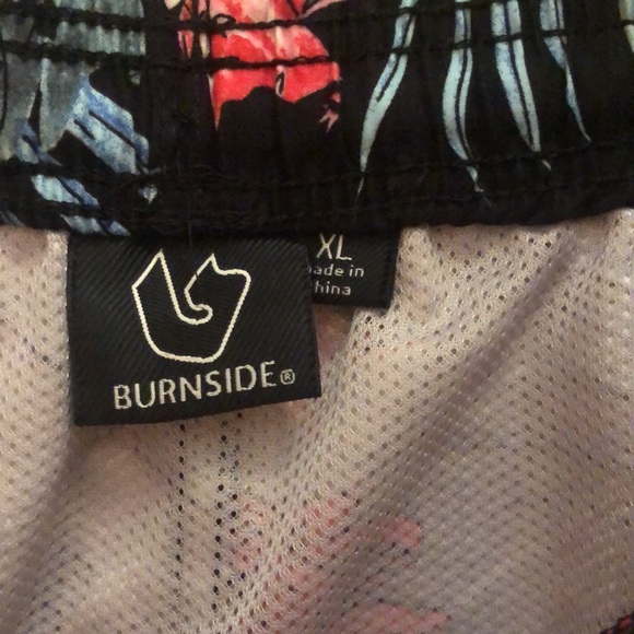 Burnside Tropical Print Swim Shorts - Picture 4 of 9